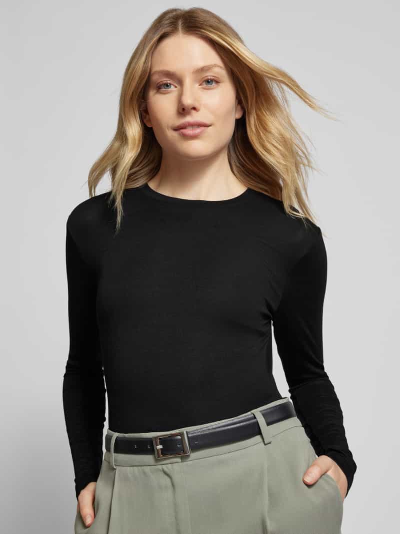 Vila Shirt met lange mouwen en ronde hals model 'ALEXIA'