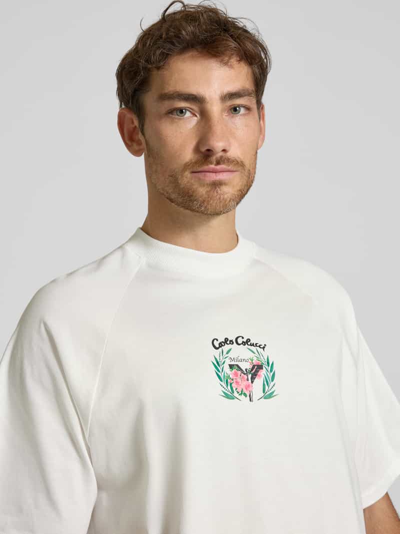 carlo colucci Oversized T-shirt met labelprint