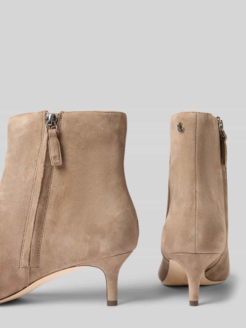 Lauren Ralph Lauren Leren laarsjes met naaldhak model 'MCKAY'
