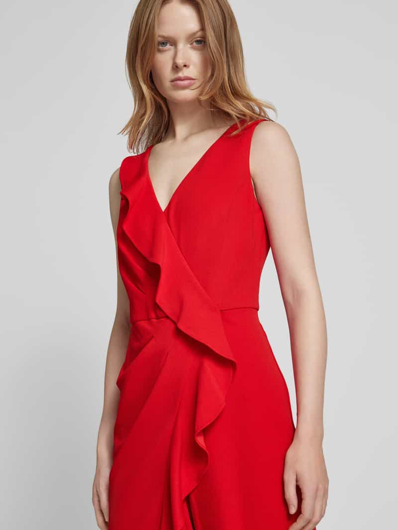 Adrianna Papell Jumpsuit met volants en V-hals