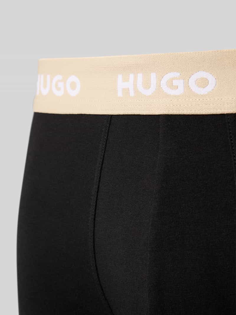 HUGO Boxershort met elastische logoband in een set van 3 stuks