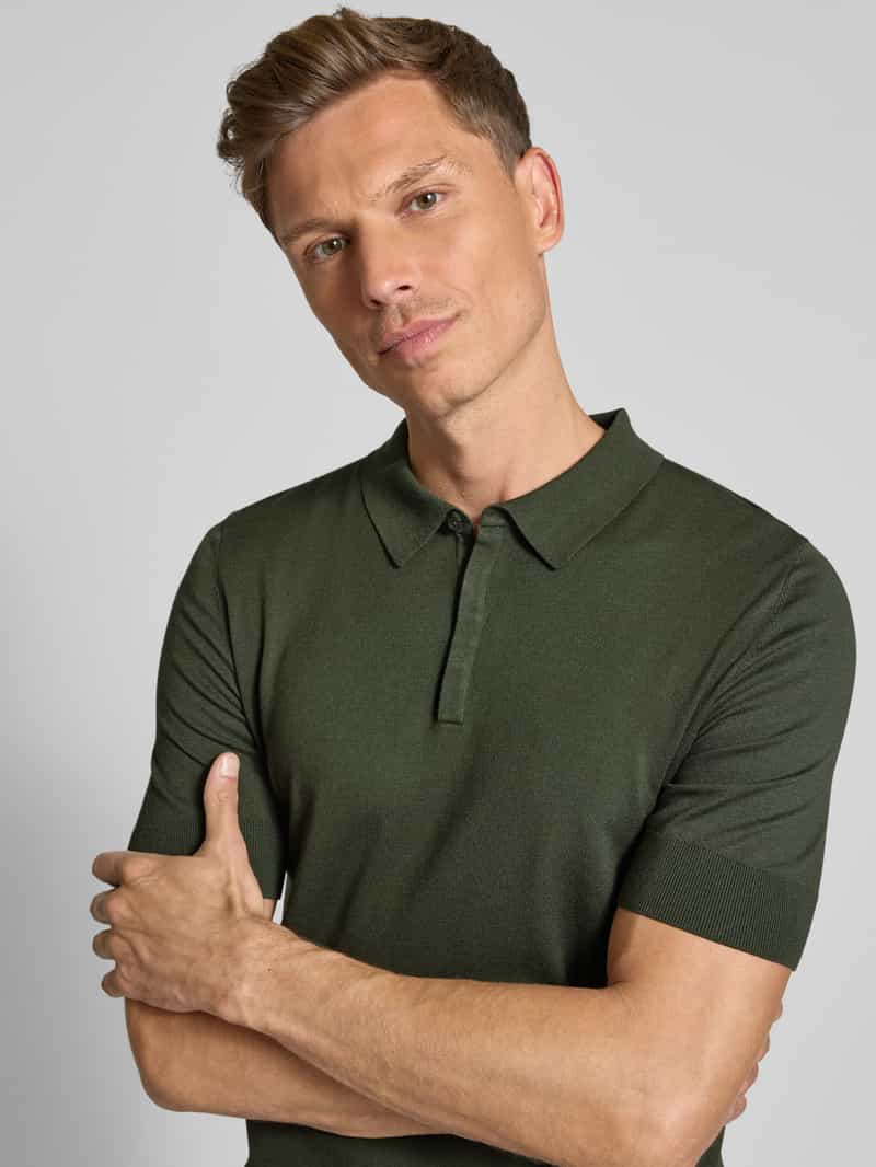 HUGO Regular fit poloshirt van viscosemix model 'SAN PETER-CV'