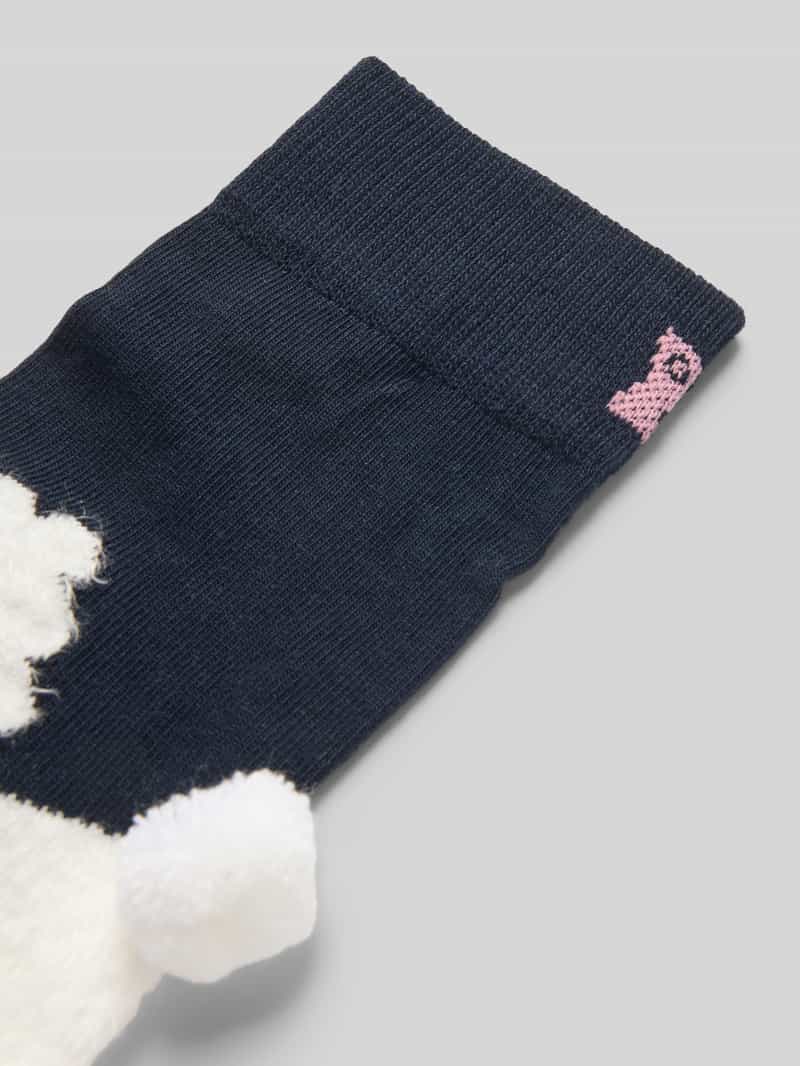 Happy Socks Sokken met motiefstitching model 'Fluffy Dog'