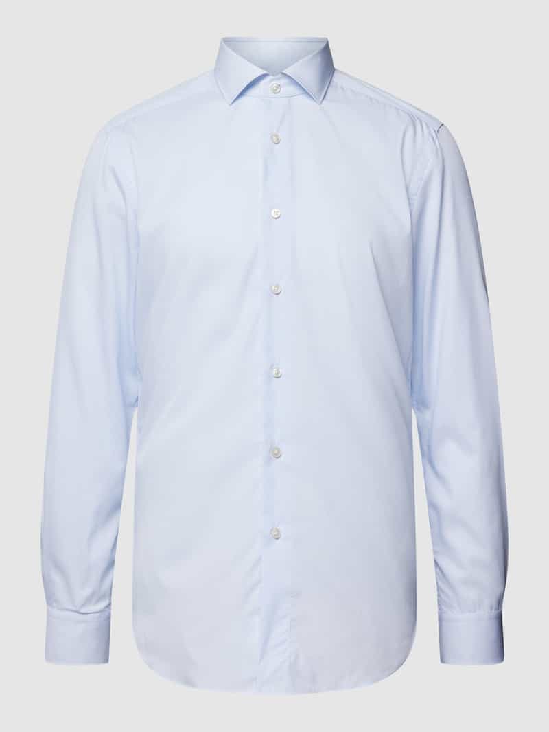 Regular fit zakelijk overhemd van twill XACUS