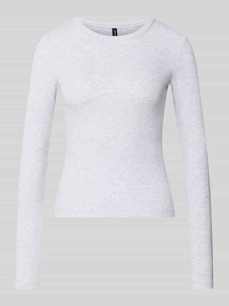 Vero Moda Regular fit shirt met lange mouwen van katoenmix met effectgaren model 'CHLOE'