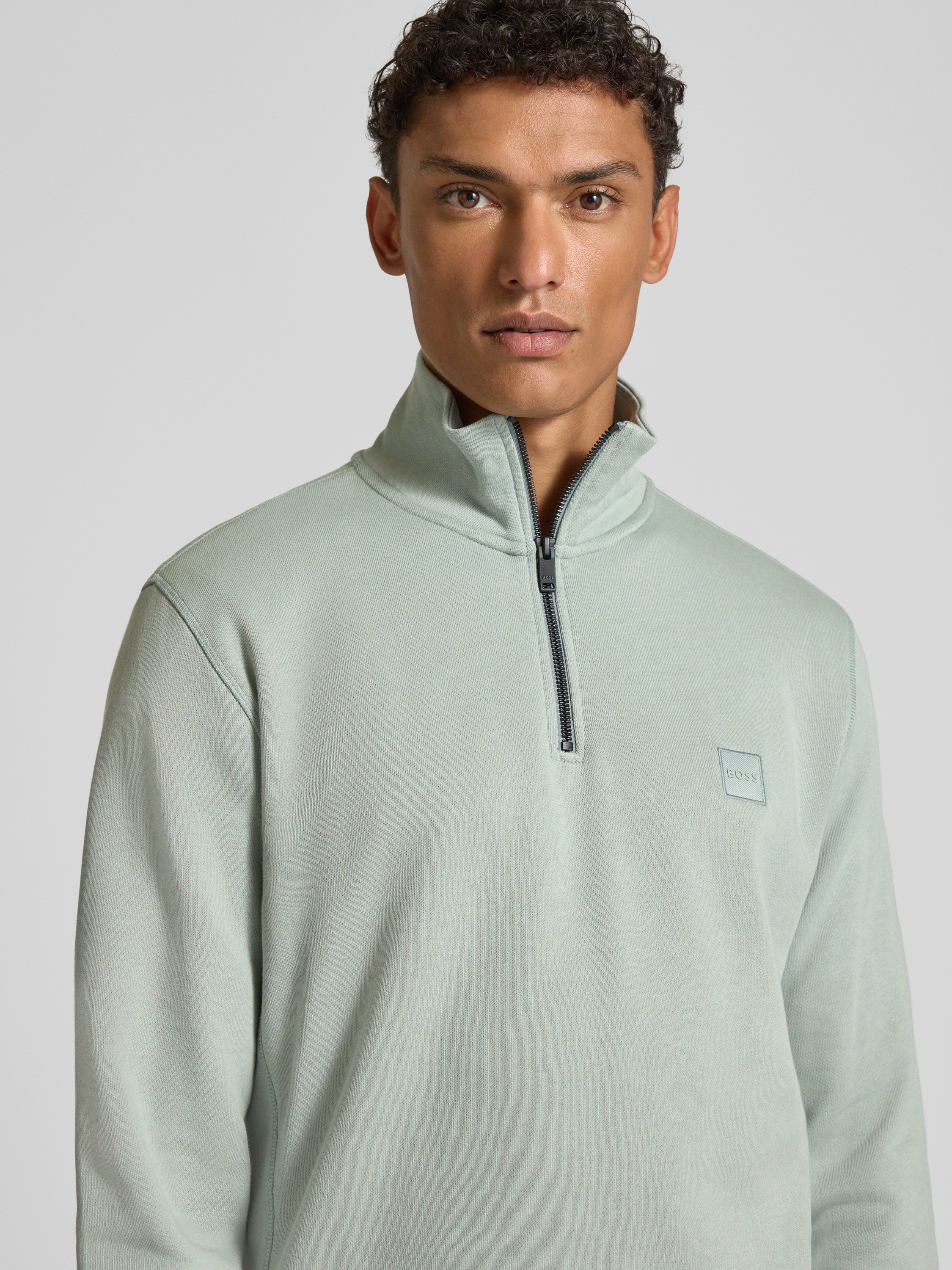 Boss Orange Regular fit sweatshirt van puur katoen