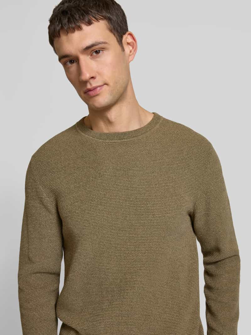 Selected Homme Gebreide pullover met structuurmotief model 'ROSS'