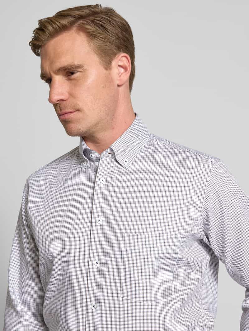 Eterna Regular fit zakelijk overhemd met button-downkraag