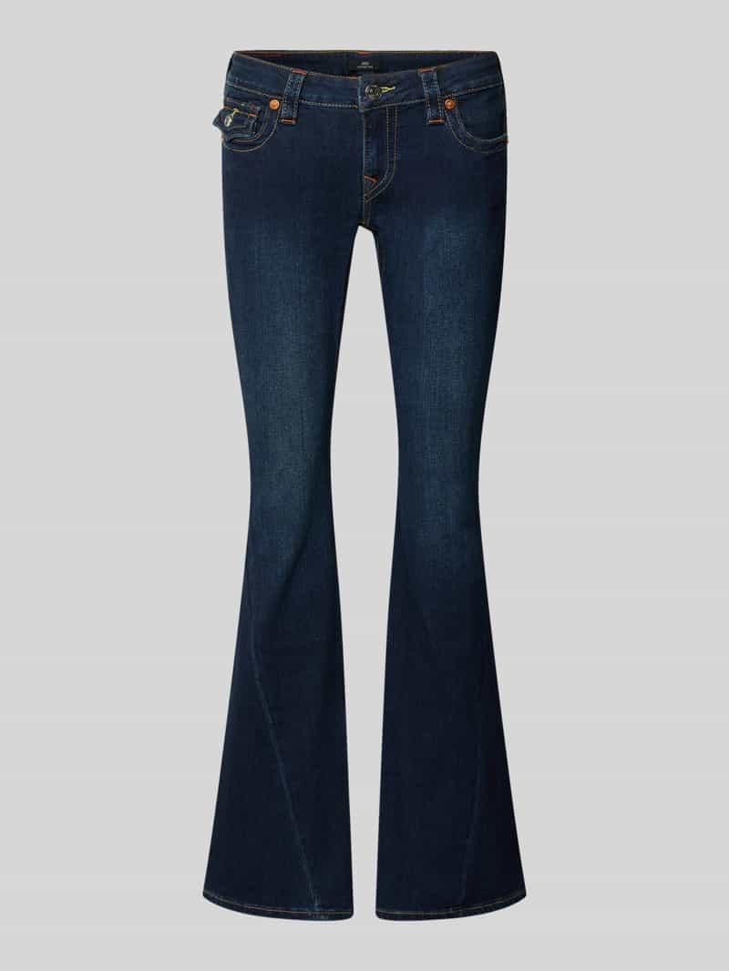 True Religion Low rise flared jeans met steekzakken model 'JOEY'