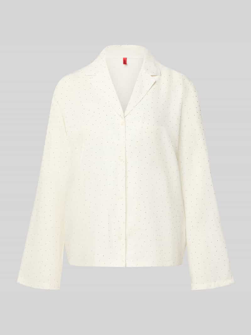 Regular fit pyjamabovendeel van viscosemix model 'RHINESTONES'