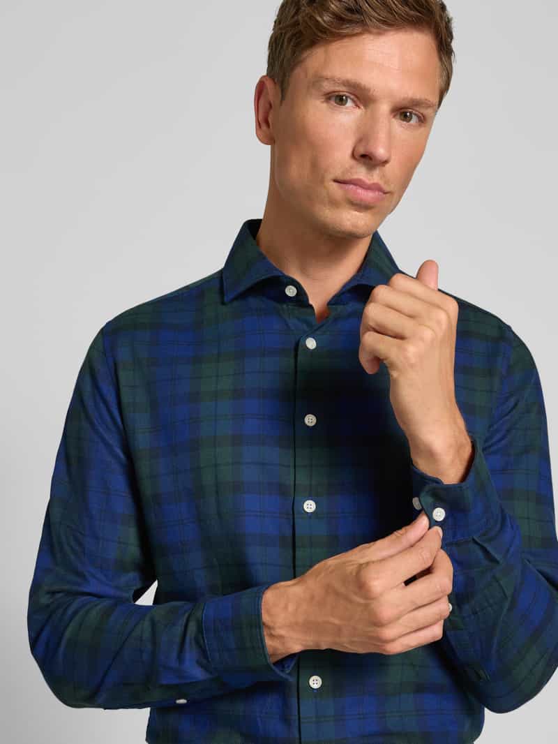 seidensticker Slim fit zakelijk overhemd met kentkraag