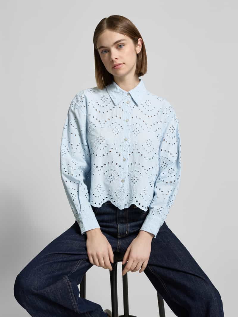 Only Relaxed fit overhemdblouse van puur katoen model 'VALAIS'