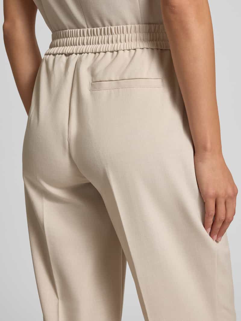 Opus Stoffen broek met persplooi model 'Melosa'