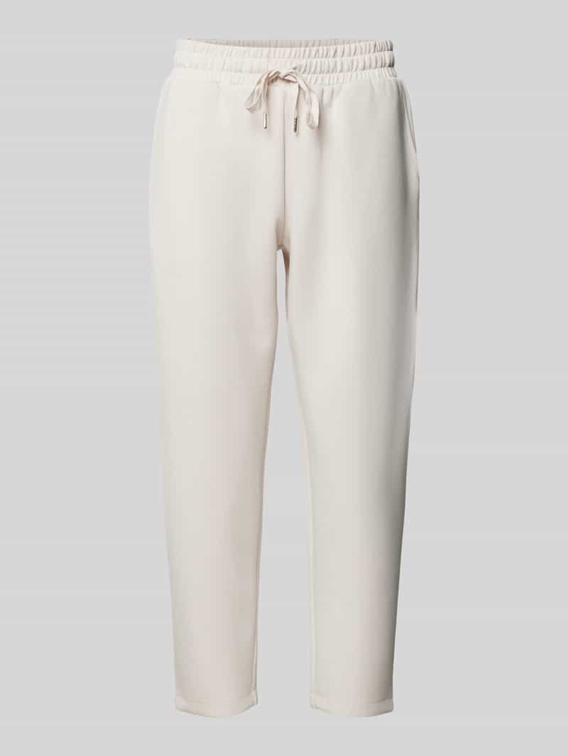 Sweatpants met paspelzakken aan de achterkant