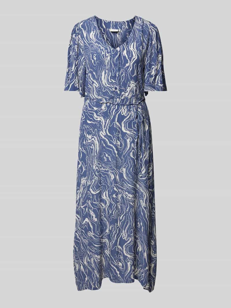 Kaffe Maxi-jurk met strikceintuur model 'arona'