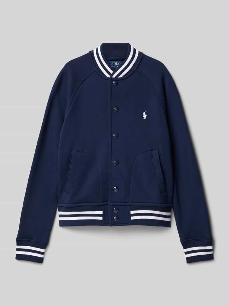 Polo Ralph Lauren Teens Bomberjack met labelstitching en steekzakken