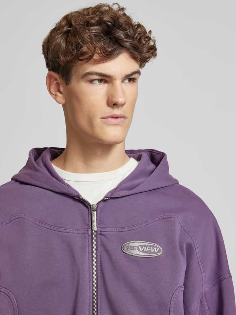 REVIEW Oversized sweatjack met labelstitching