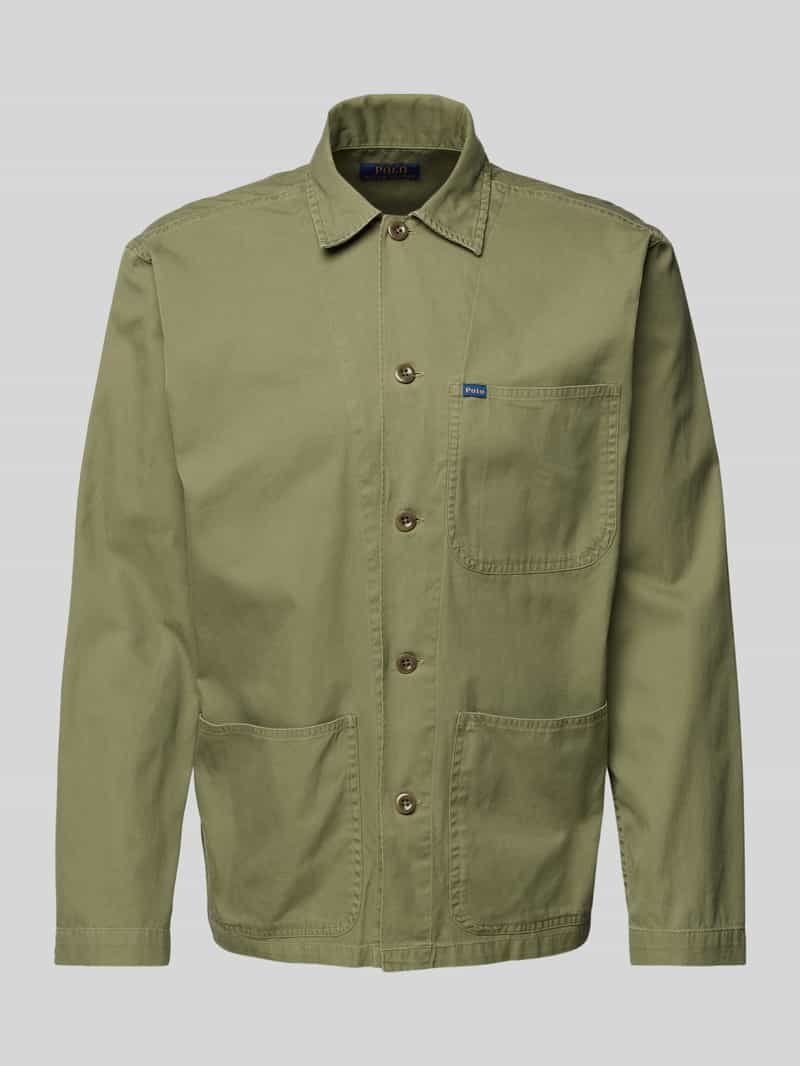 Polo Ralph Lauren Regular fit jeansoverhemd met labeldetail model 'OSBAR'