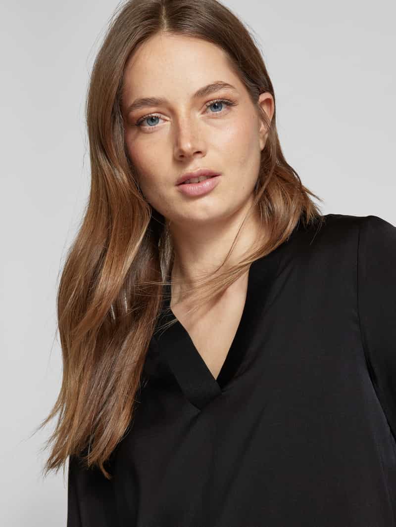 comma Regular fit blouse met V-hals