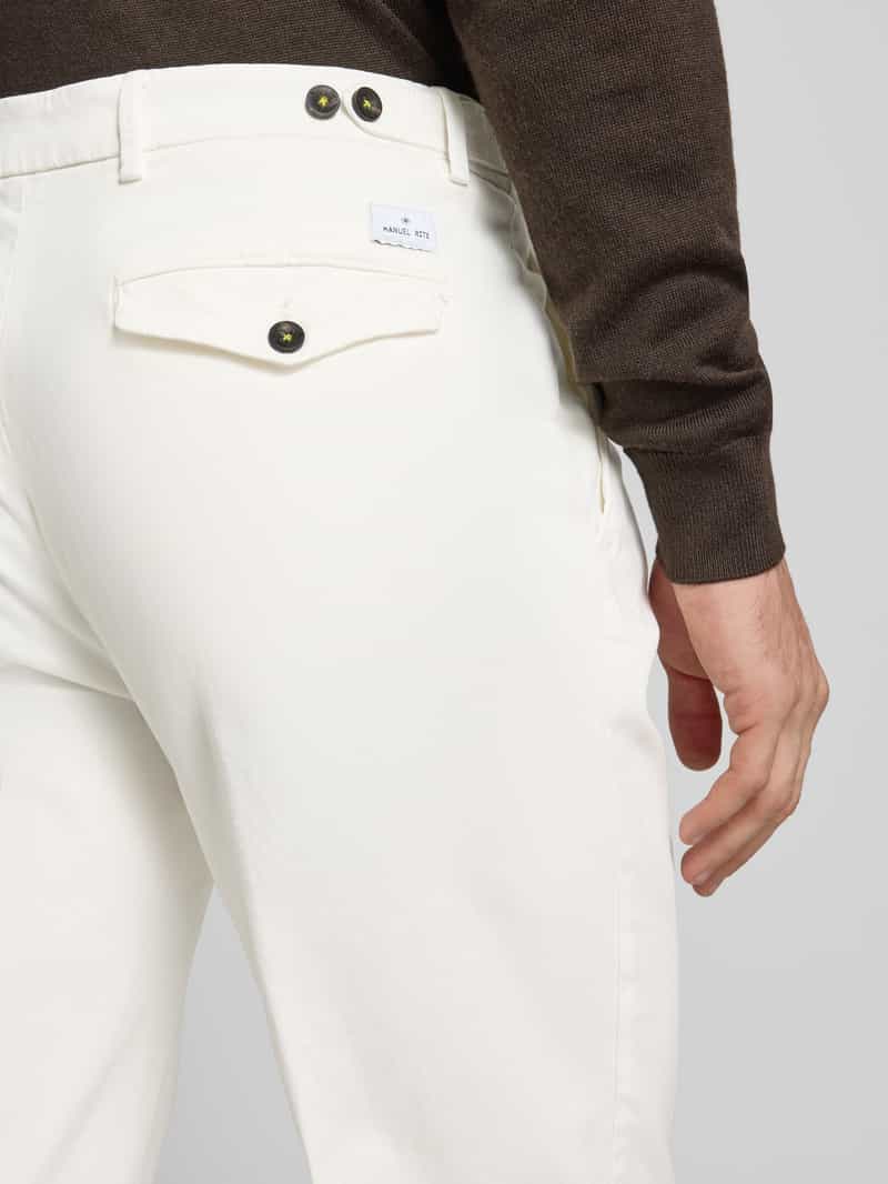 Manuel Ritz Stoffen broek met bandplooien