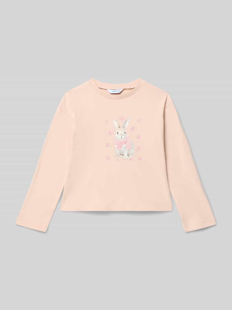 Mayoral Regular fit shirt met lange mouwen en motiefprint