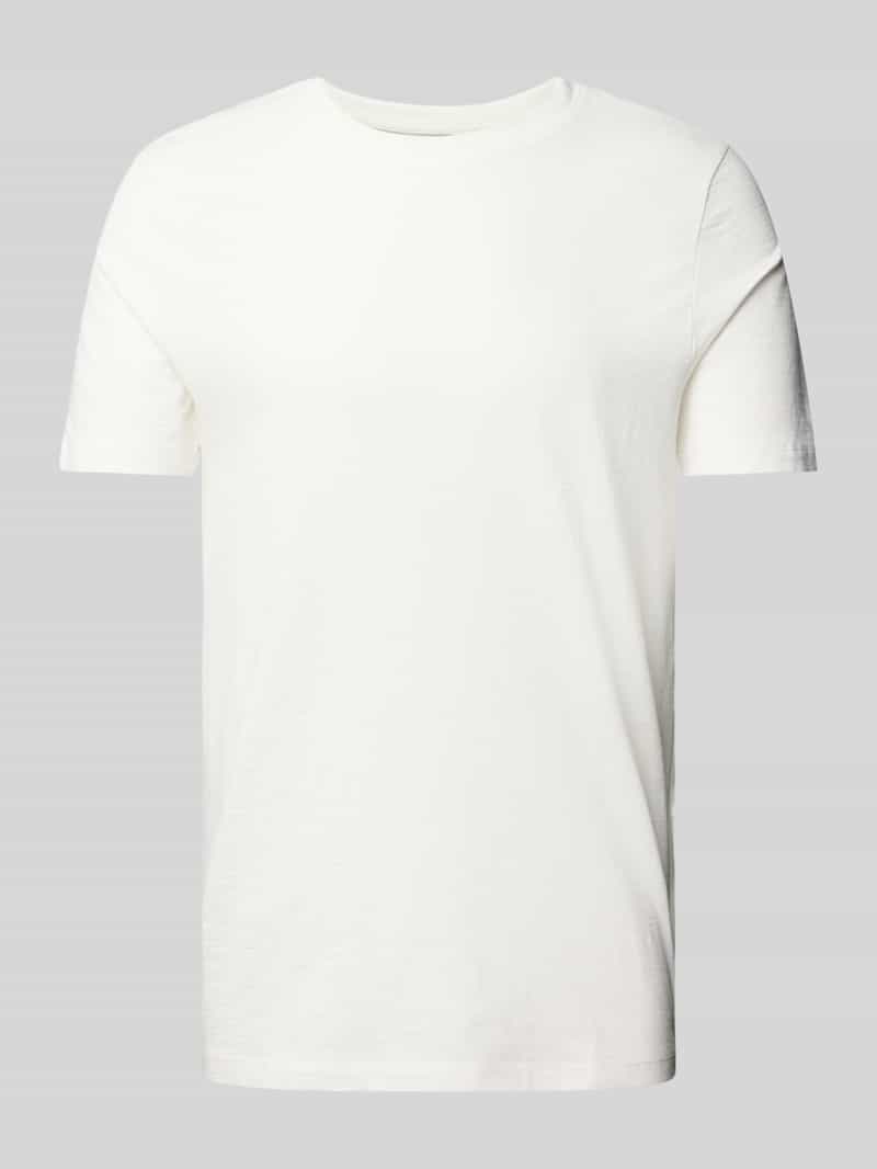 MCNEAL T-shirt met geribde ronde hals