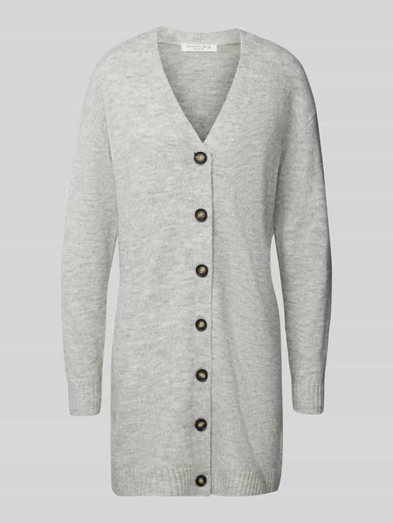 Christian Berg Woman Cardigan met V-hals en knoopsluiting