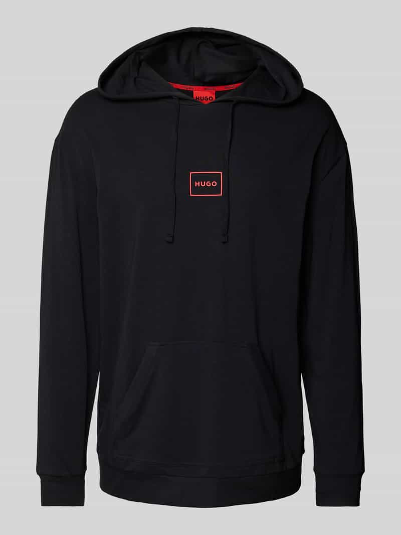 HUGO Hoodie met labelprint model 'Laze'