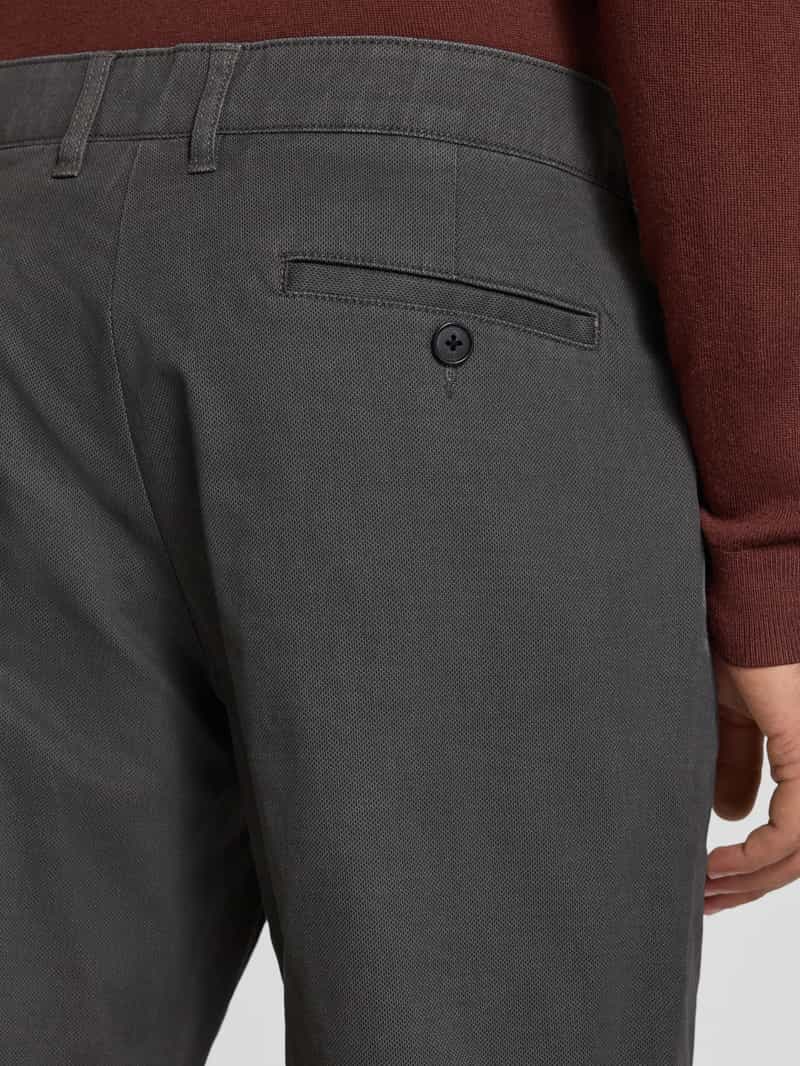 Christian Berg Men Straight fit stoffen broek met Franse steekzakken