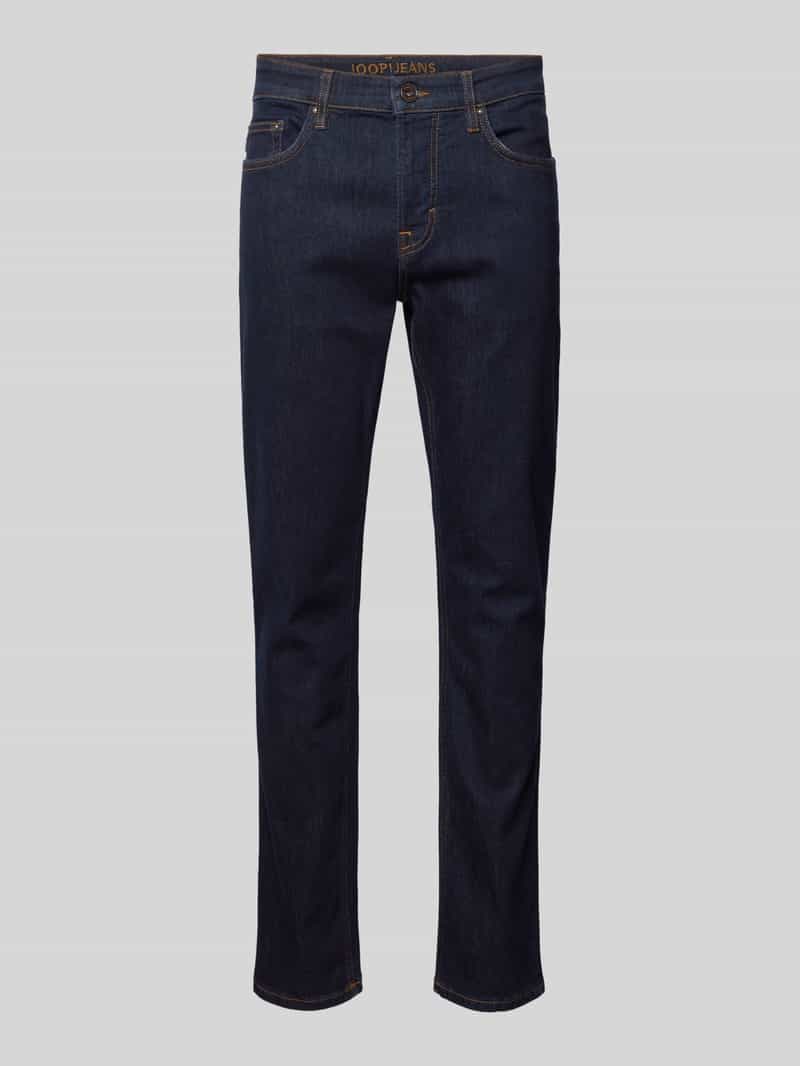 regular fit jeans met contrasterende stiksels model 'Mitch'