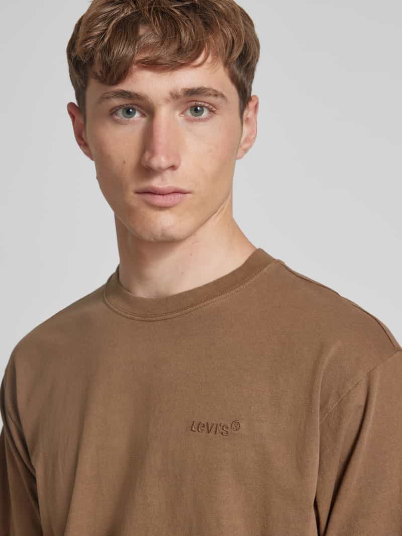 Levi's T-shirt met labelstitching