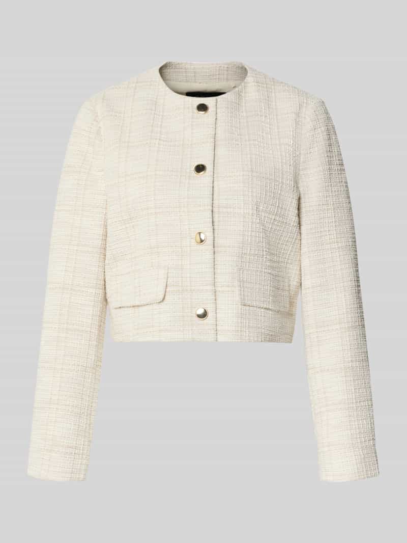 Boxy fit korte blazer met Katoen-anteil