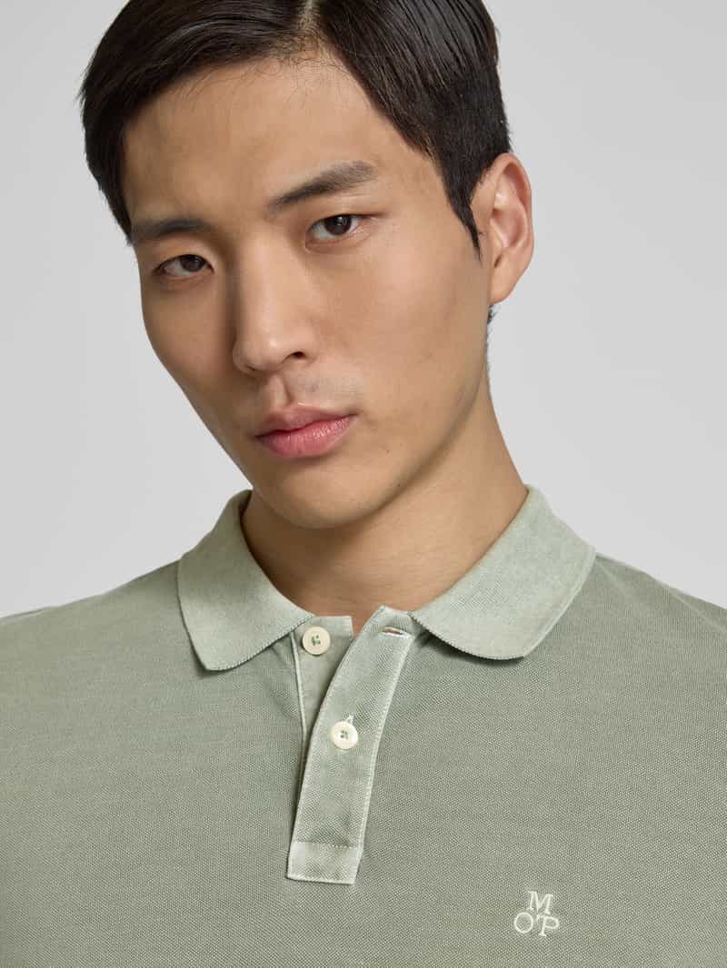 Marc O'Polo Regular fit poloshirt van puur katoen met logostitching