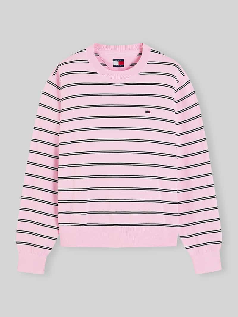 Tommy Jeans relaxed fit pullover van katoenmix