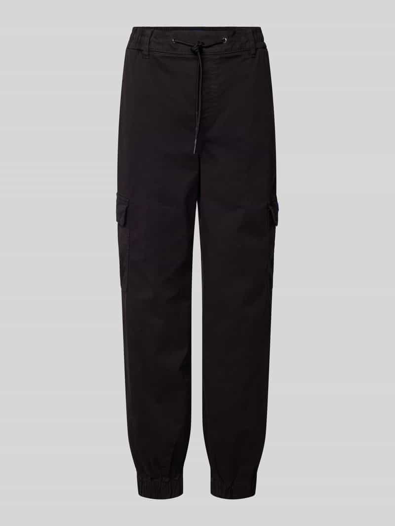 Hugo Blue Stoffen broek met elastische band model 'Hisune'