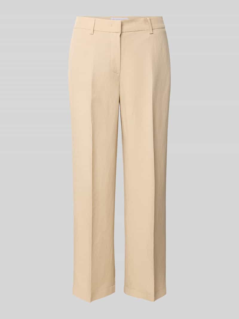 RAFFAELLO ROSSI Straight leg stoffen broek met verkort model 'OLESSA'