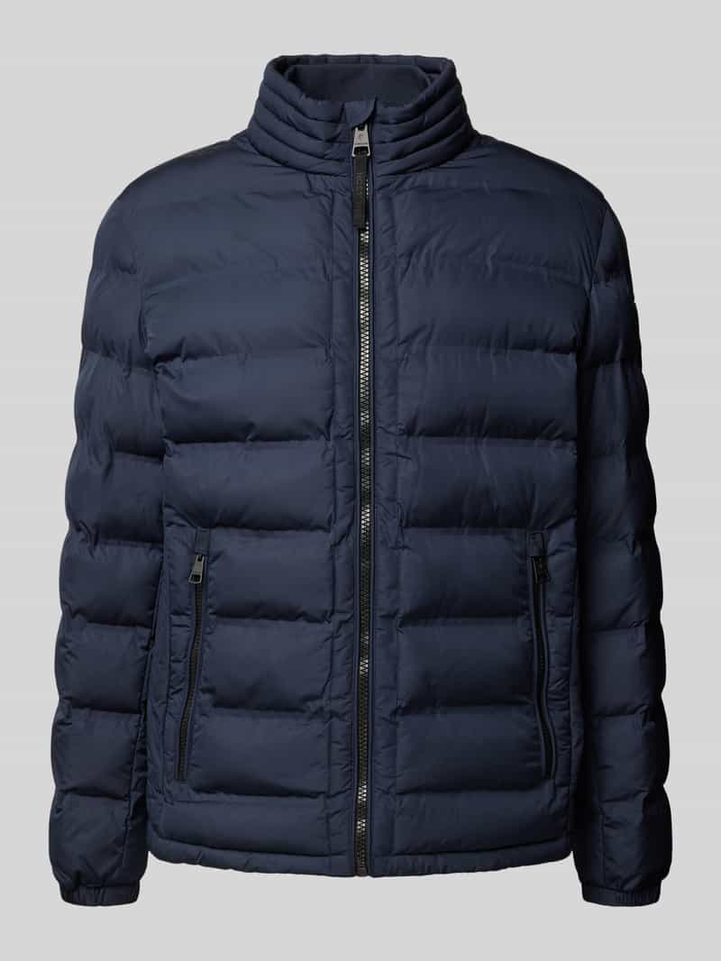 Strellson Regular fit gewatteerd jack met opstaande kraag model 'MODENA FUSED'