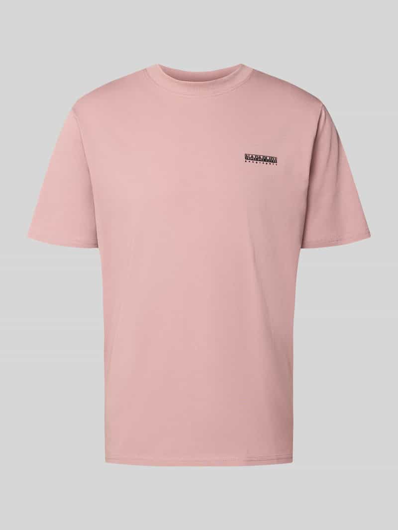 Napapijri T-shirt met logo en ronde hals