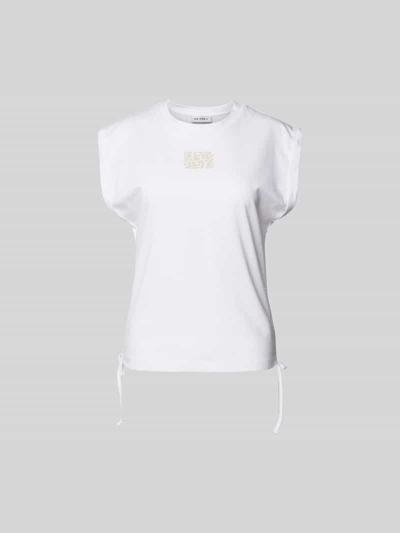 T-shirt met labelprint