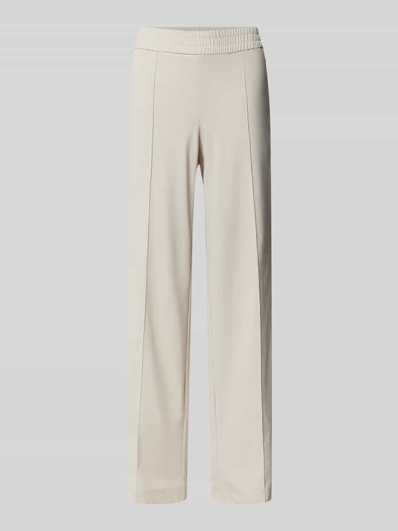 RAFFAELLO ROSSI Straight leg stoffen broek met vaste persplooien model 'COSMEA'