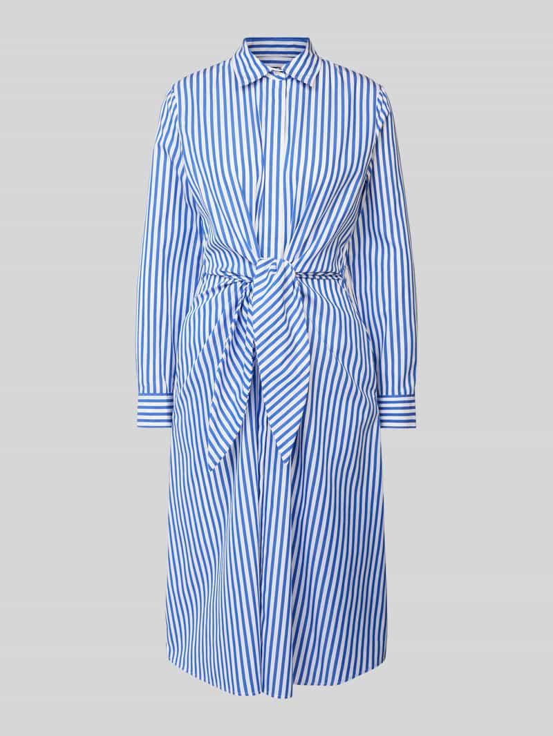 Lauren Ralph Lauren Midi-jurk met strikceintuur model 'KAHWELL'