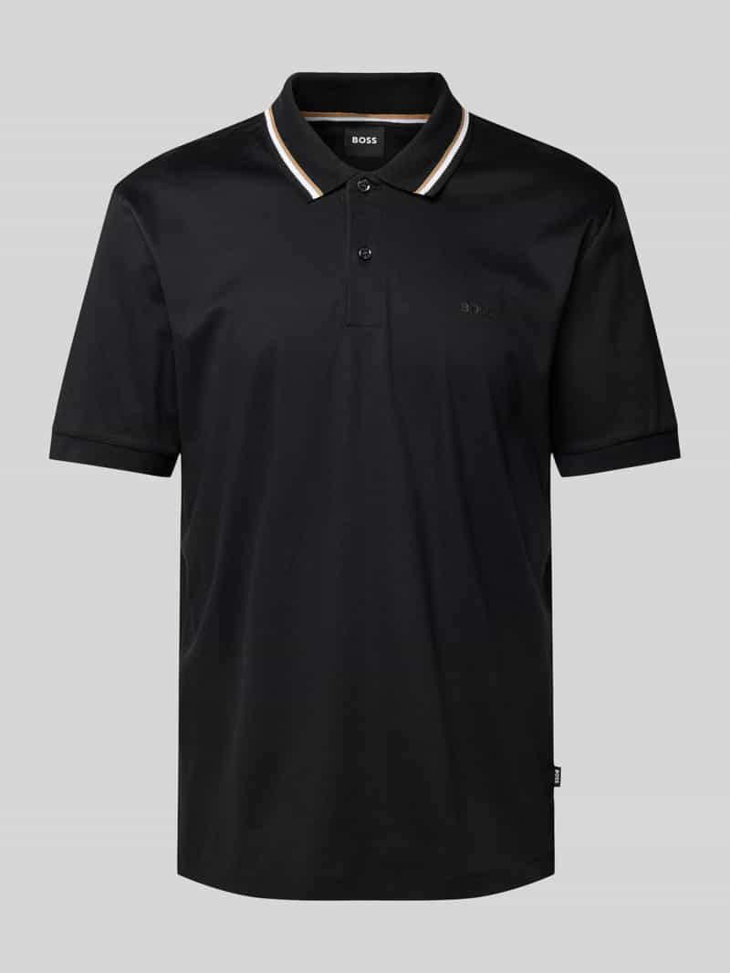 Boss Poloshirt met labelprint, model 'Penrose'