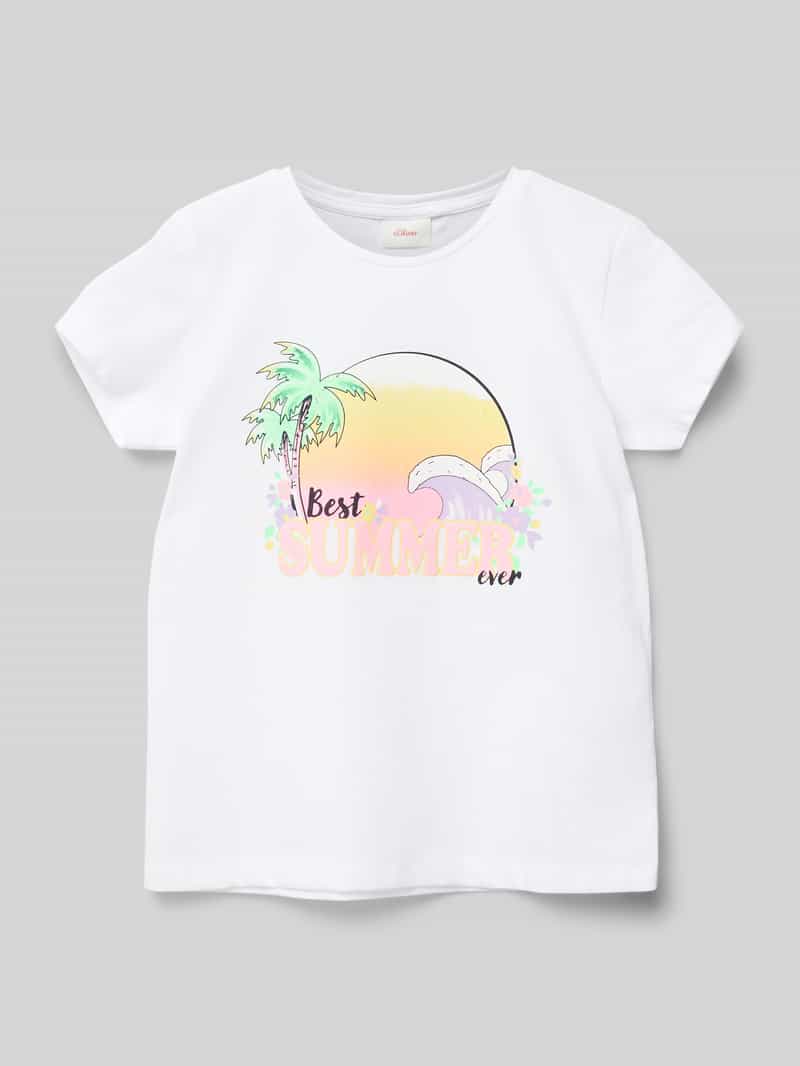 s.Oliver RED LABEL T-shirt met motiefprint