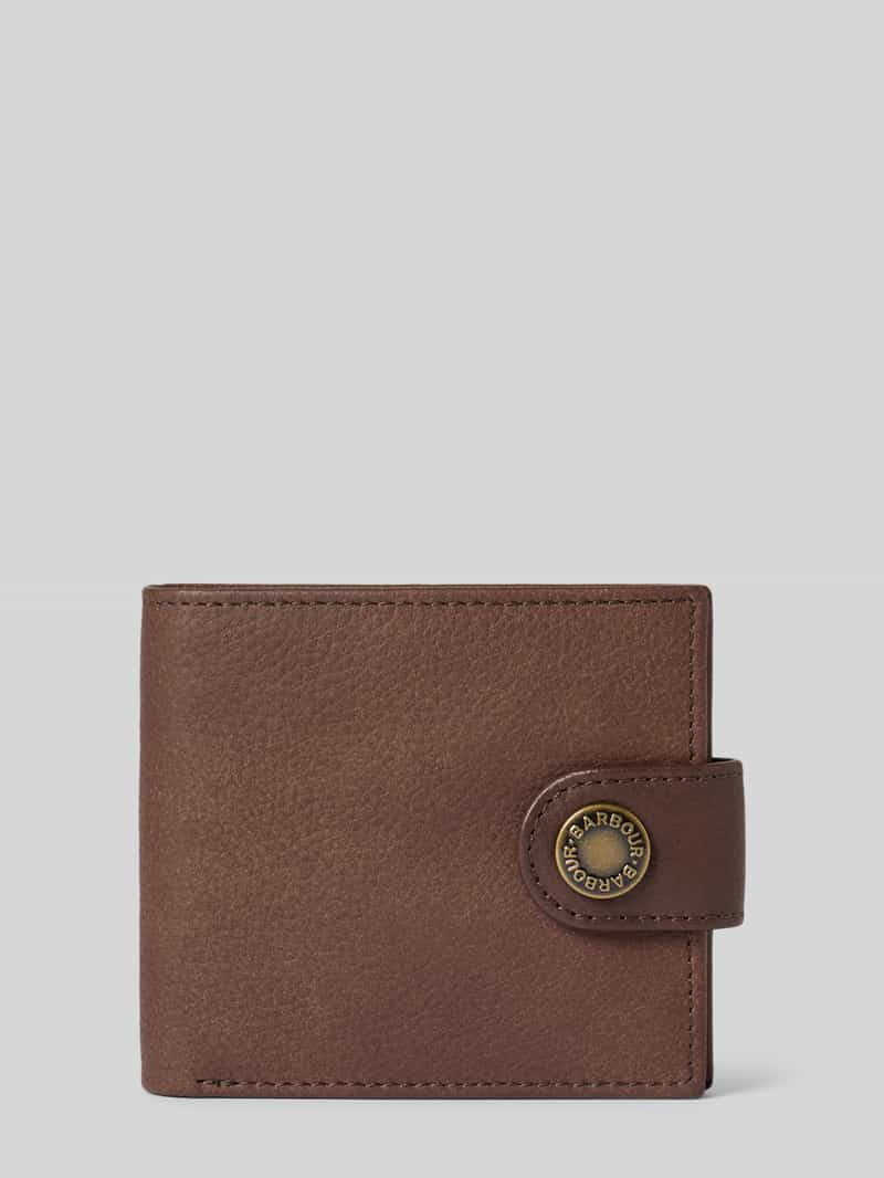 Barbour Portemonnee en pasjeshouder van echt leer in een set