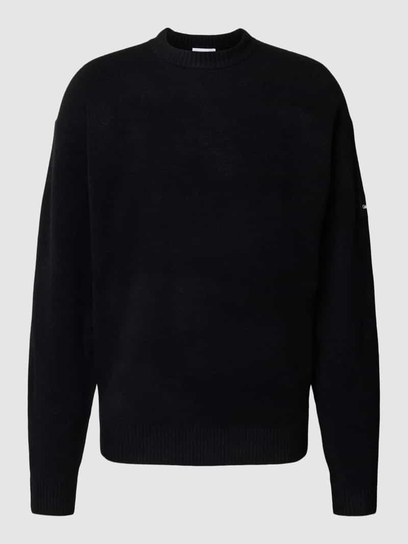 CK Calvin Klein Gebreide pullover met ribboorden