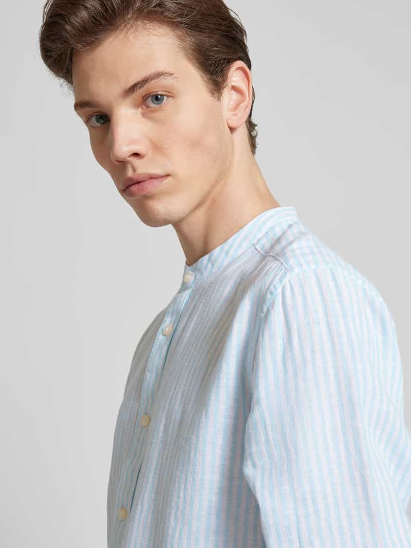 Only & Sons Regular fit vrijetijdsoverhemd met opstaande kraag model 'CAIDEN'