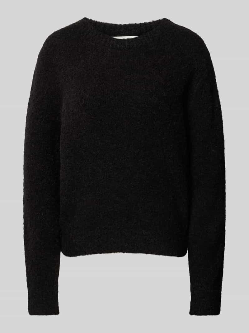 MARC O POLO Regular fit bouclé pullover van een mix van scheerwol en alpacawol