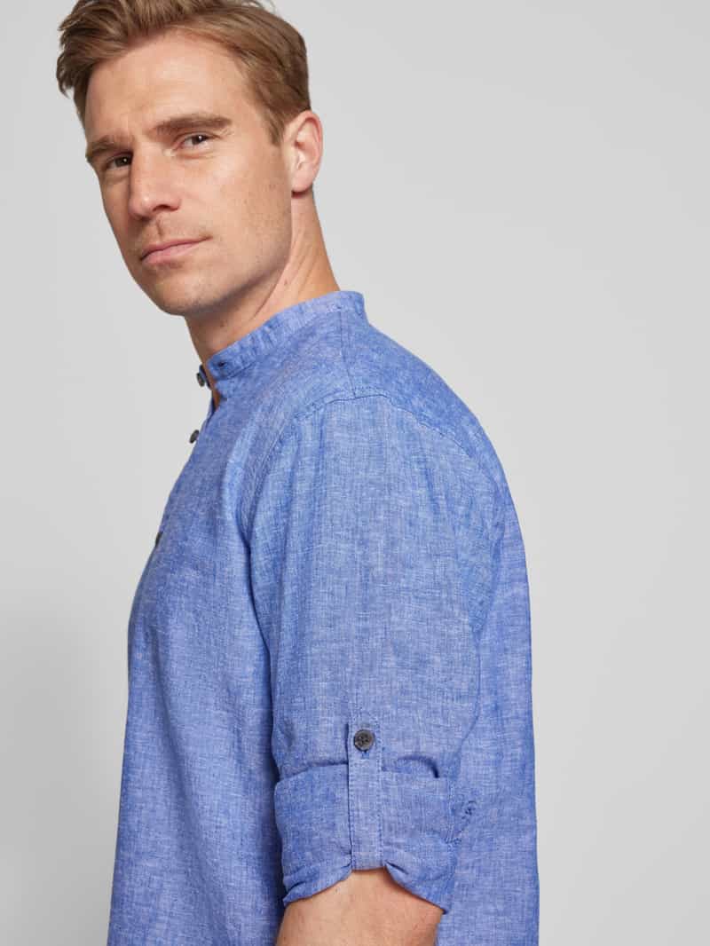 Tom Tailor Denim Relaxed fit linnen overhemd in tuniekstijl
