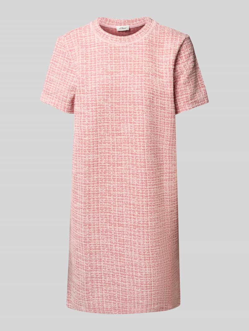 s.Oliver RED LABEL Regular fit kokerjurk van bouclé