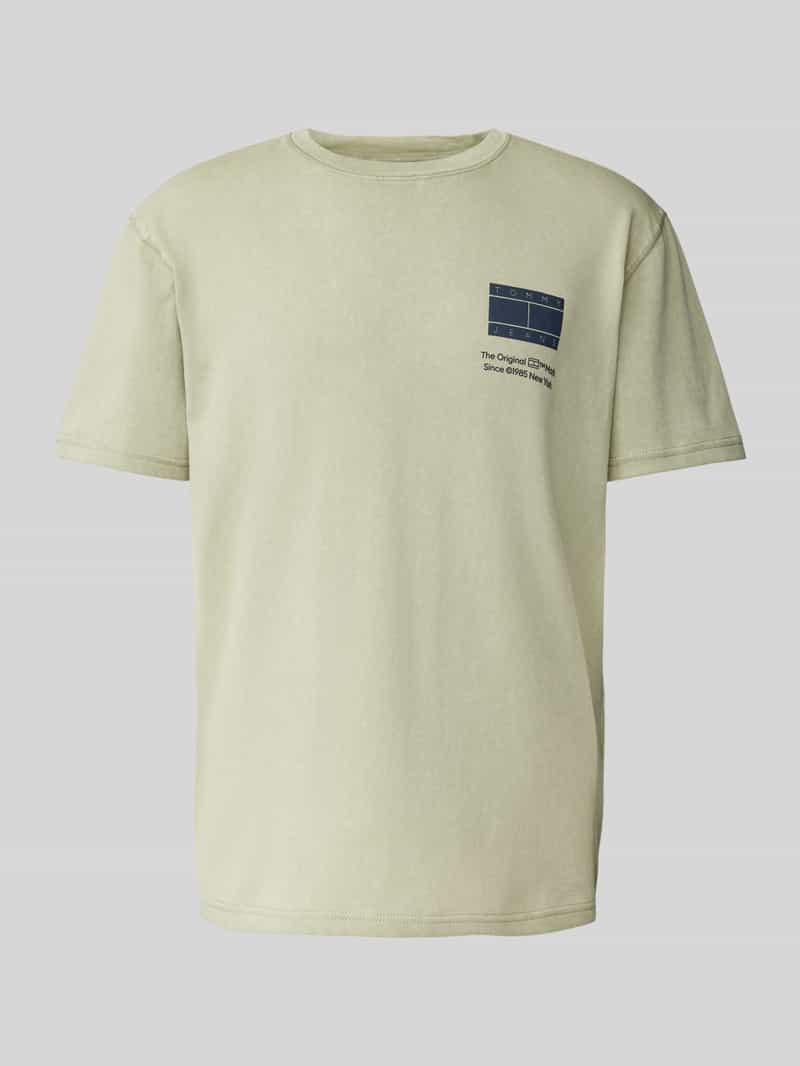 Tommy Jeans Regular fit T-shirt met labelprint